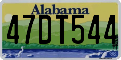 AL license plate 47DT544