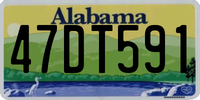 AL license plate 47DT591