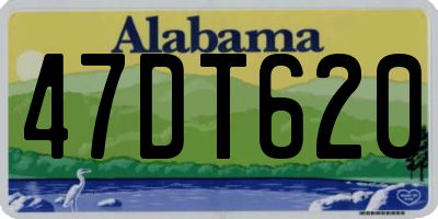 AL license plate 47DT620