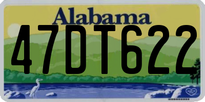 AL license plate 47DT622