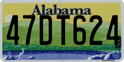 AL license plate 47DT624