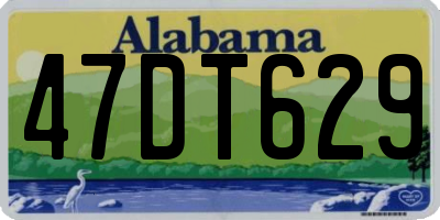 AL license plate 47DT629