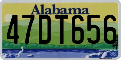 AL license plate 47DT656