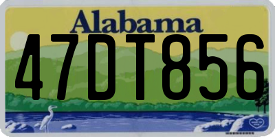 AL license plate 47DT856