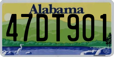 AL license plate 47DT901