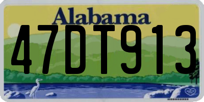 AL license plate 47DT913