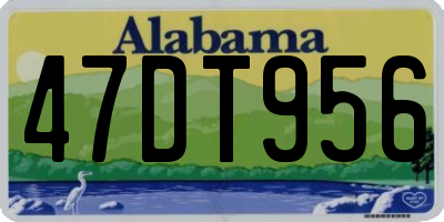 AL license plate 47DT956