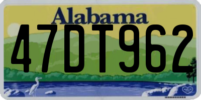 AL license plate 47DT962