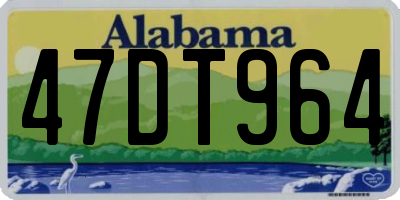 AL license plate 47DT964