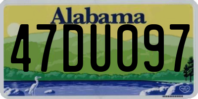 AL license plate 47DU097