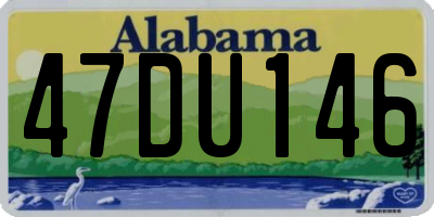 AL license plate 47DU146