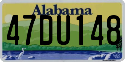 AL license plate 47DU148