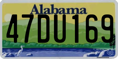 AL license plate 47DU169