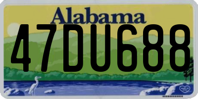 AL license plate 47DU688