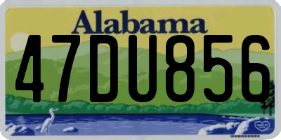 AL license plate 47DU856