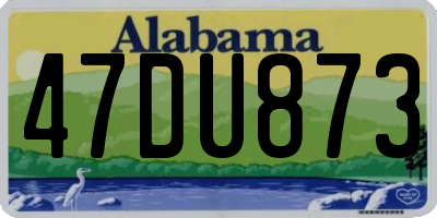 AL license plate 47DU873