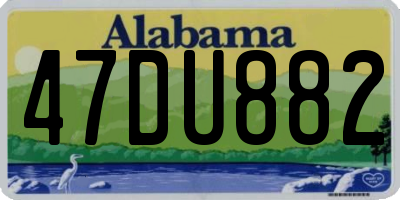 AL license plate 47DU882