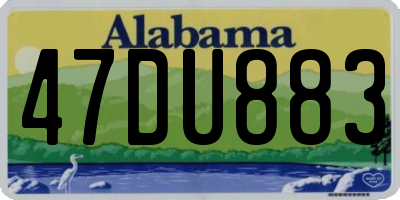 AL license plate 47DU883