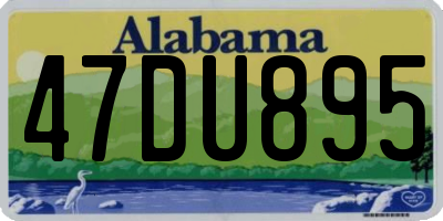 AL license plate 47DU895
