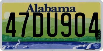 AL license plate 47DU904