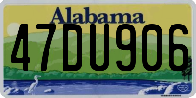 AL license plate 47DU906