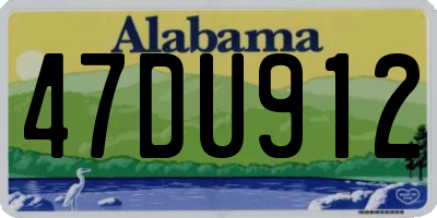 AL license plate 47DU912
