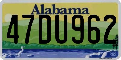 AL license plate 47DU962