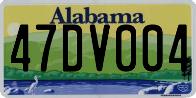 AL license plate 47DV004