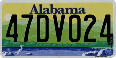 AL license plate 47DV024