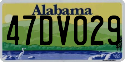 AL license plate 47DV029