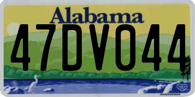 AL license plate 47DV044