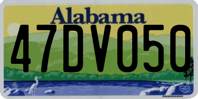 AL license plate 47DV050