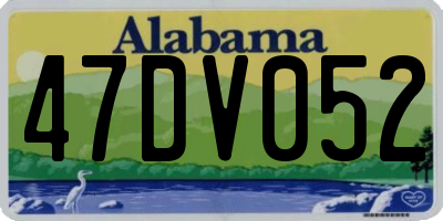 AL license plate 47DV052