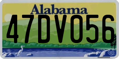 AL license plate 47DV056