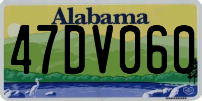 AL license plate 47DV060