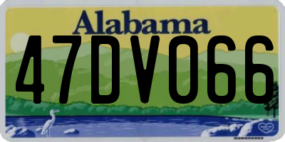 AL license plate 47DV066