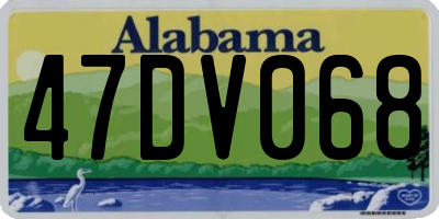 AL license plate 47DV068