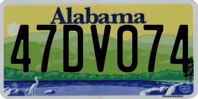 AL license plate 47DV074