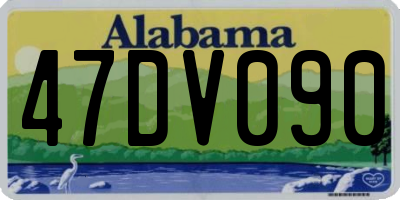 AL license plate 47DV090