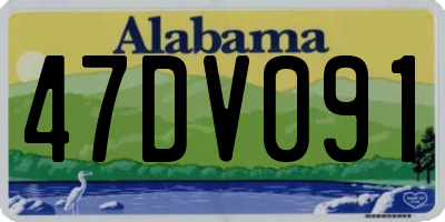 AL license plate 47DV091
