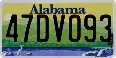 AL license plate 47DV093