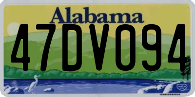 AL license plate 47DV094