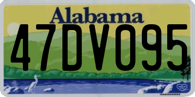 AL license plate 47DV095