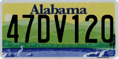 AL license plate 47DV120