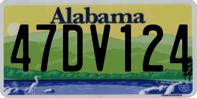 AL license plate 47DV124