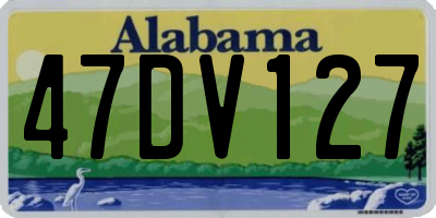 AL license plate 47DV127