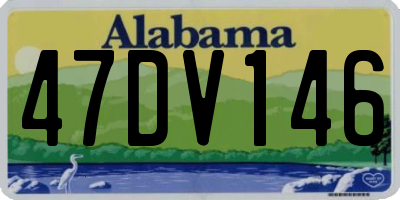AL license plate 47DV146