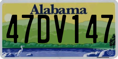 AL license plate 47DV147