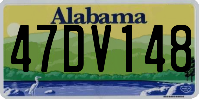 AL license plate 47DV148