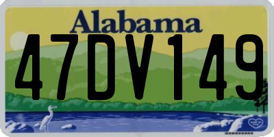 AL license plate 47DV149